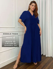 Vestido Elva Azul Profundo