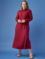 Vestido Moletom Goreti Bordo