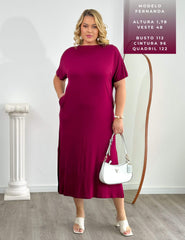 Vestido Vasti Bordo