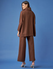 Calça Moletom Greta Marrom Natureza