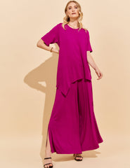 Conjunto Diane Violeta Alcachofra