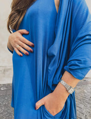 Vestido Nyla Azul Eletronic