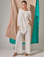 Blusa Canelado Odalis Off White