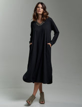 Vestido Moletom Helena Preto