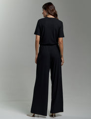 Blusa Canelado Henriqueta Preto