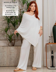 Blusa Canelado Odalis Off White