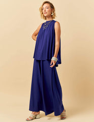 Conjunto Franciele Azul Profundo