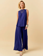 Conjunto Franciele Azul Profundo