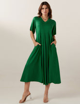 Vestido Poá Gene Verde Cipestre