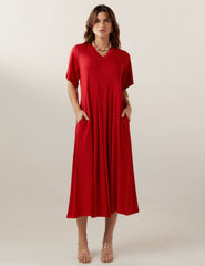 Vestido Poá Gene Vermelho