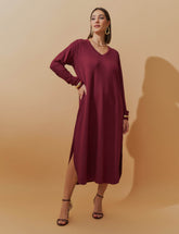 Vestido Moletom Helena Bordo