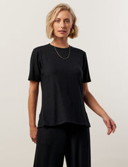 Blusa Canelado Henriqueta Preto