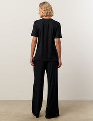 Blusa Canelado Henriqueta Preto
