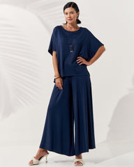 Conjunto Vicenza Lisa Azul Marinho