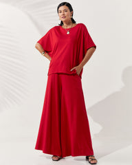 Conjunto Vicenza Lisa Vermelho