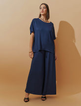 Conjunto Vicenza Lisa Azul Marinho
