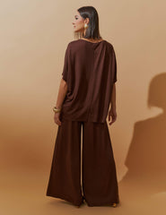 Conjunto Vicenza Lisa Marrom Natureza