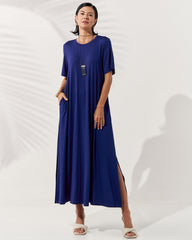 Vestido Noelle Azul Profundo