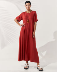 Vestido Noelle Marrom Galápagos