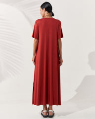 Vestido Noelle Marrom Galápagos