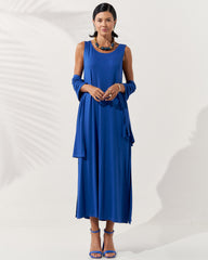 Vestido Nyla Azul Eletronic