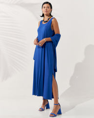 Vestido Nyla Azul Eletronic