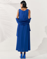 Vestido Nyla Azul Eletronic