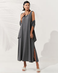 Vestido Nyla Mescla Escuro