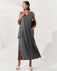 Vestido Nyla Mescla Escuro