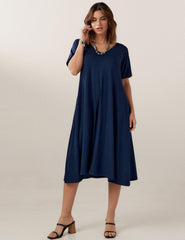 Vestido Olimpia Azul Marinho