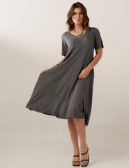 Vestido Olimpia Mescla Escuro