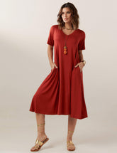 Vestido Olimpia Marrom Galápagos