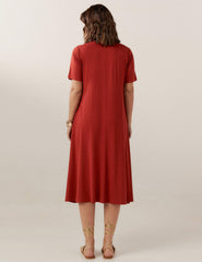 Vestido Olimpia Marrom Galápagos