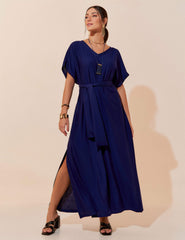 Vestido Marbella Pérola Azul Profundo
