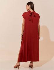 Vestido Petula Marrom Galápagos