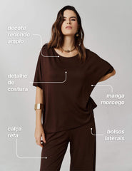Conjunto Peri Marrom Natureza