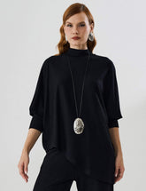 Blusa Creponado Raquel Preto