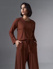 Conjunto Canelado Raven Marrom Tamara