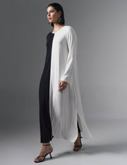 Vestido Roxana Preto/ Off white