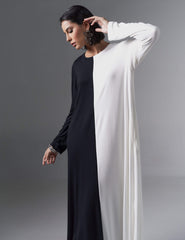 Vestido Roxana Preto/ Off white