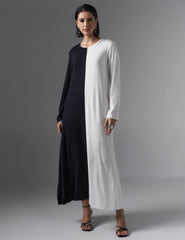 Vestido Roxana Preto/ Off white