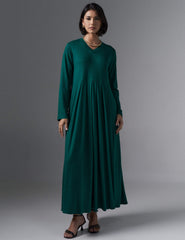 Vestido Vicenza Renne Verde Castanheira