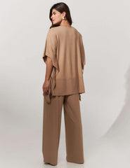 Conjunto Canelado Safira Bege Awake