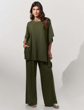 Conjunto Canelado Safira Verde Country