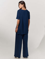 Conjunto Vicenza Selena Azul Marinho