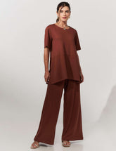 Conjunto Vicenza Selena Marrom Tamara
