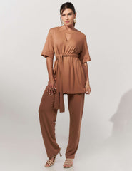 Conjunto Vicenza Sonia Caramelo Nougat