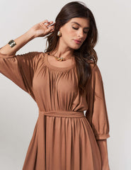 Vestido Vicenza Sandra Caramelo Nougat