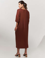Vestido Vicenza Sofia Marrom Tamara