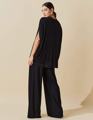 Conjunto Canelado Tessa Preto